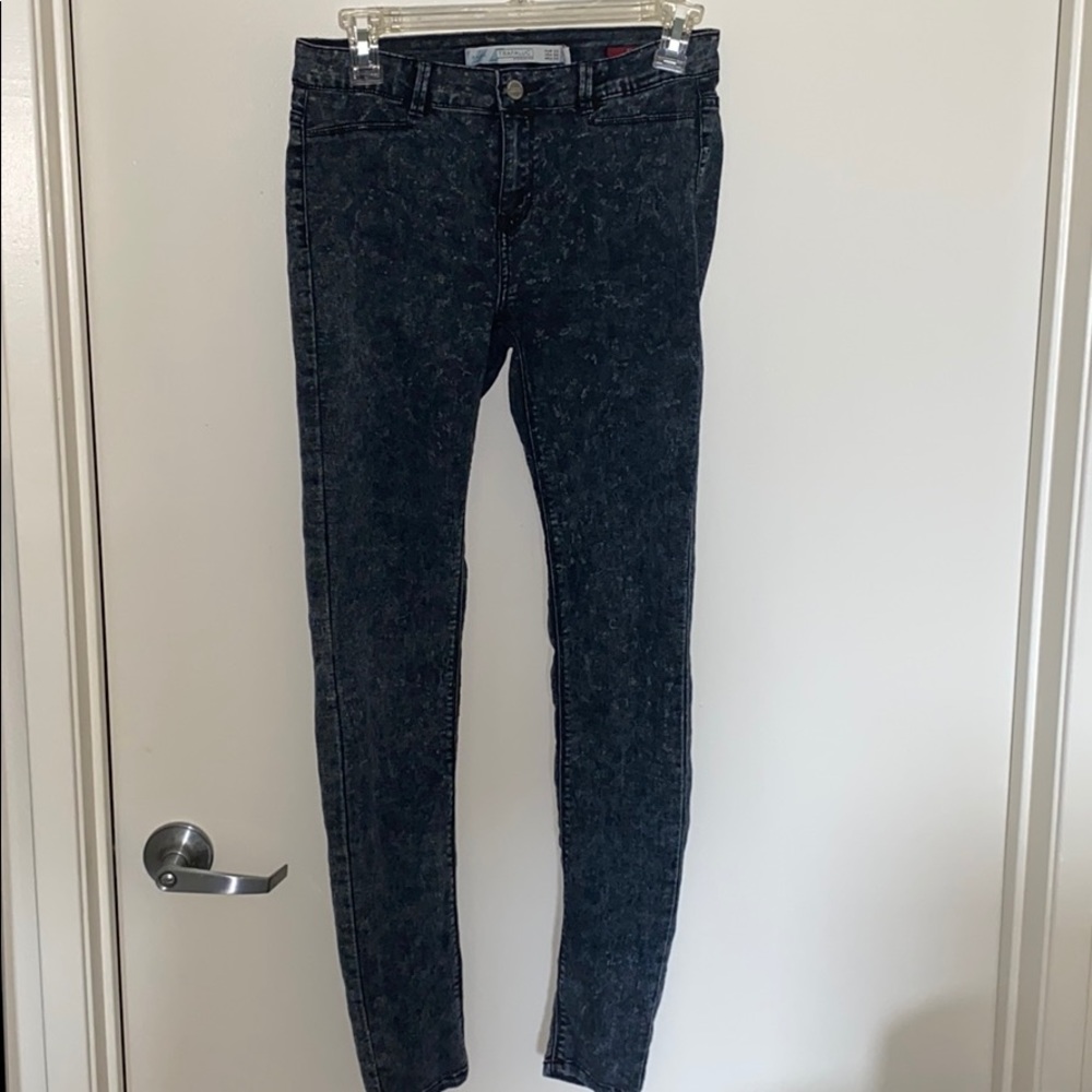 LIKE NEW ZARA DARK DENIM JEGGINGS STRETCHY JEANS